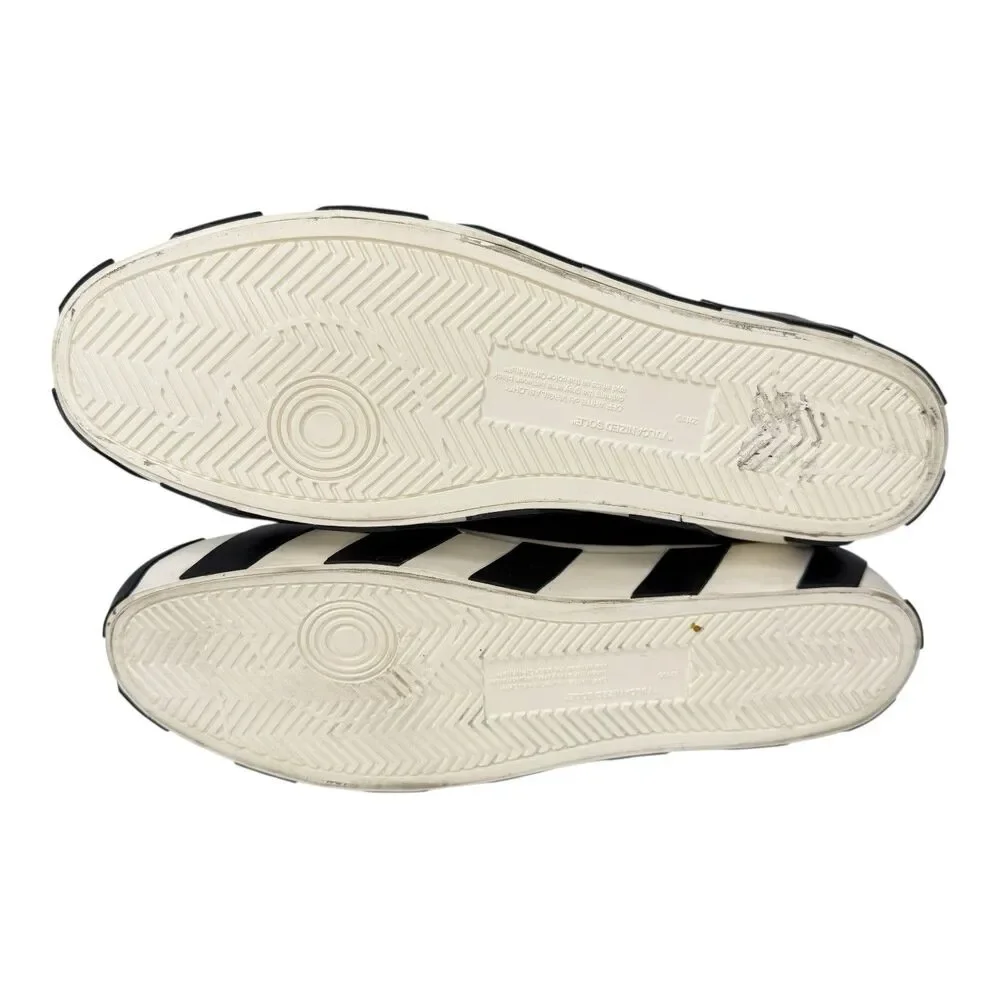 Off White C/O Virgil Abloh High Top Sneakers 44 Black 10.5 - 11